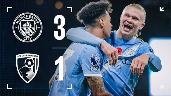 Manchester City vs Bournemouth